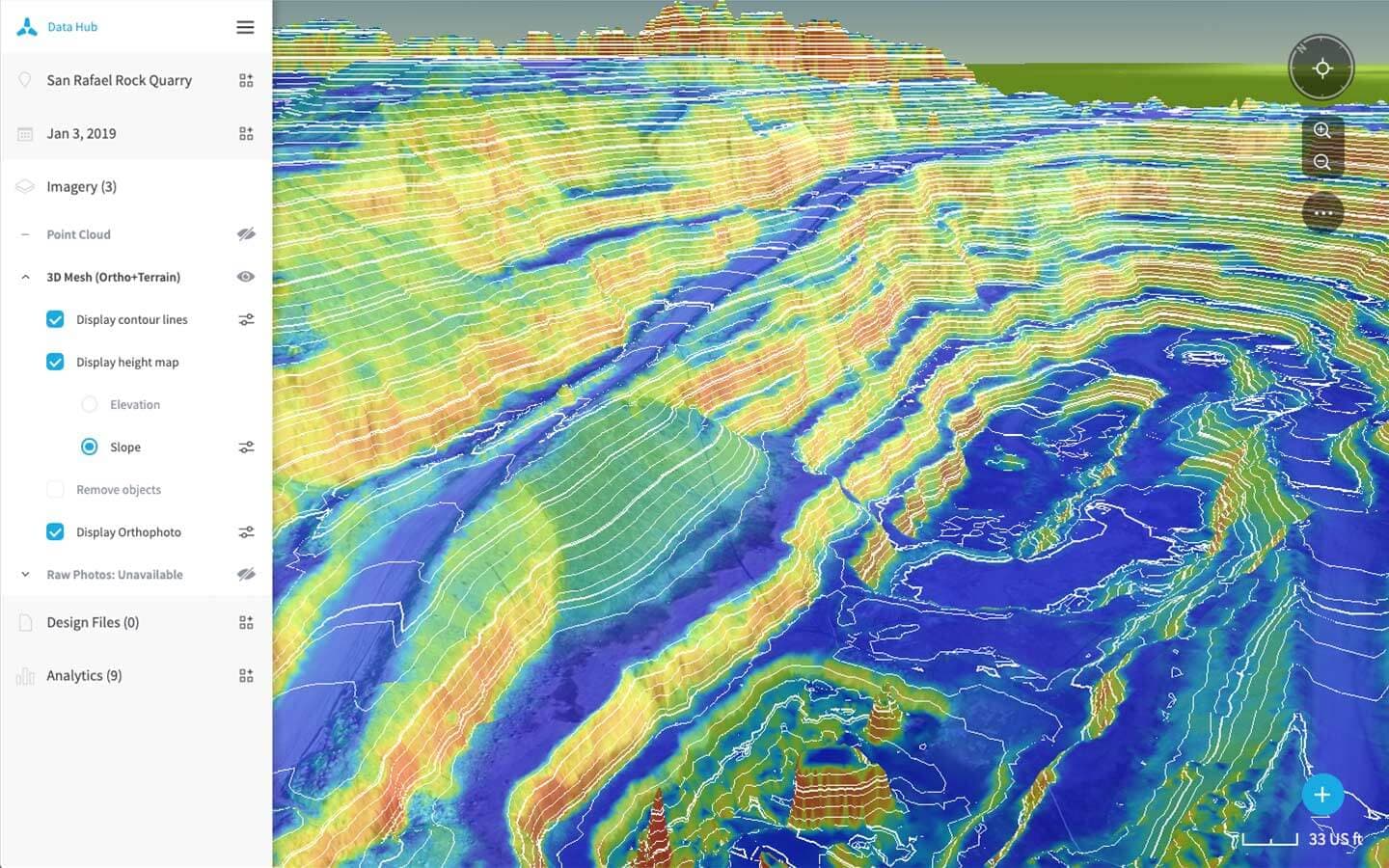 Height and Slope Maps