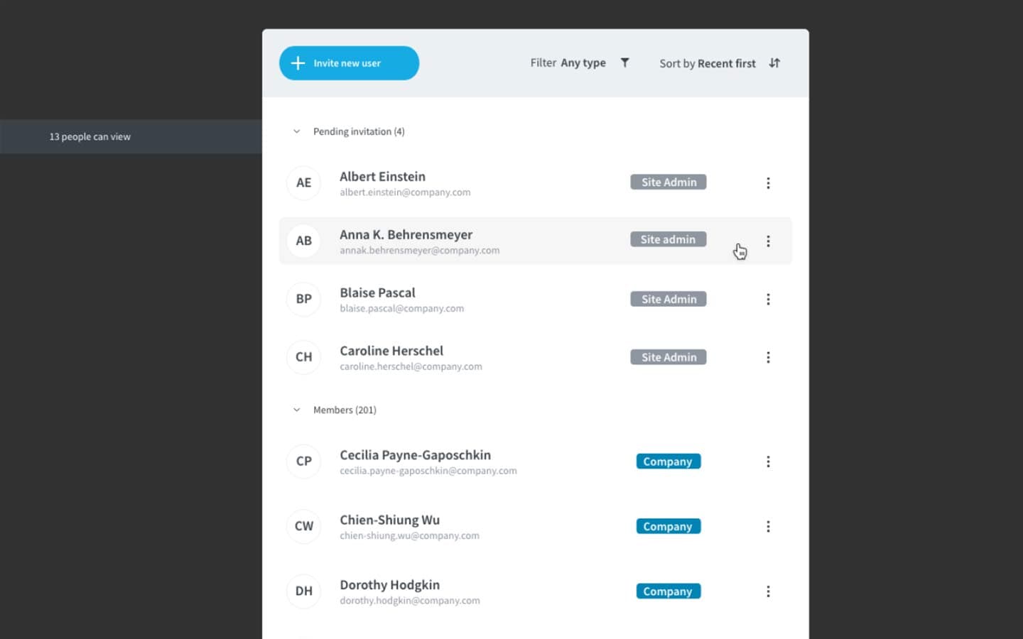 Robust User Management Features